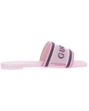 Gucci Logo Gg Sandals - Purple