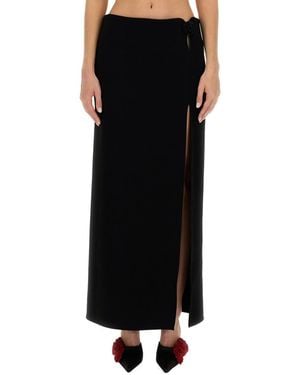 Magda Butrym Solid Maxi Skirt - Black
