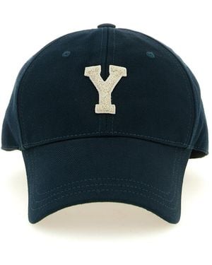 Saint Laurent Logo Baseball Cap - Blue