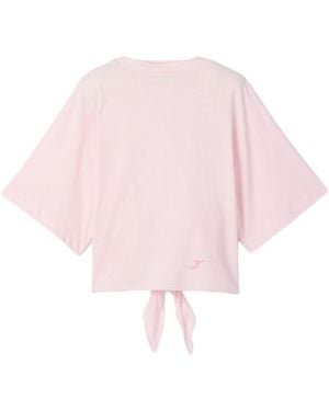Jacquemus Solid Round Neck T-Shirt - Pink