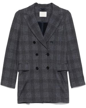 Circolo 1901 Checked Blazer - Gray