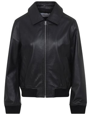 Yves Salomon Shirt Collar Jacket - Black