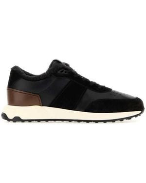 Tod's Leather Sneakers - Black