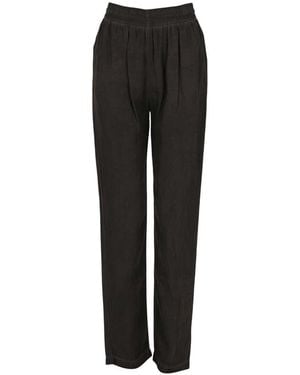 DIESEL Relaxed Flat Front Trousers - Black