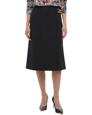 Stella McCartney Solid Midi Skirt - Black