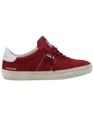 Golden Goose Lace-Up Sneakers - Red