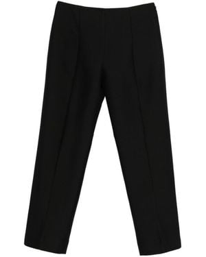 TOTEME Slim Flat Front Pant - Black