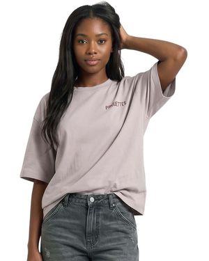 BOSS Logo Crew Neck T-Shirt - Purple