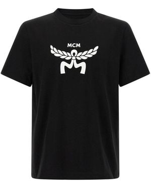 MCM Logo Print T-Shirt - Black