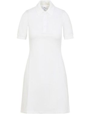 Courreges Natural Classic A-Line Dress - White