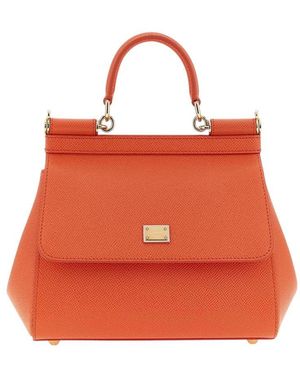 Dolce & Gabbana Sicily Medium Satchel - Red