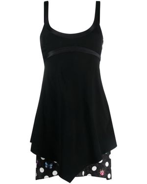 Versace Acetate Blend Mini Dress - Black