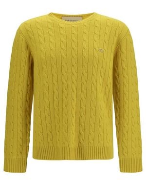 Valentino Crew Neck Sweater - Yellow