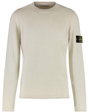 Stone Island Light Crew Neck Sweater - White