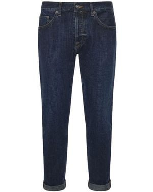 Dondup Straight Mid Rise Jeans - Blue