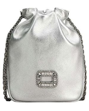 Roger Vivier Pilgrim Mini Shoulder Bag - Metallic