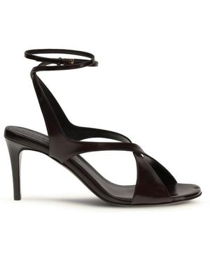 KHAITE Liria Ankle-Strap Heels - White