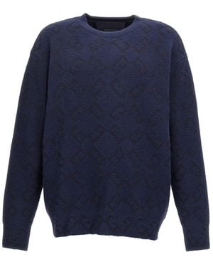 Givenchy Logo Embroidery Sweater - Blue