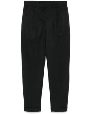 Incotex Cropped Trousers - Black