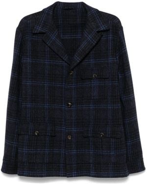 Finamore 1925 Single-Breasted Blazer - Blue