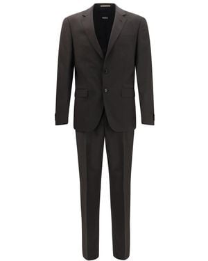 BOSS Notched Lapel Suit - Black