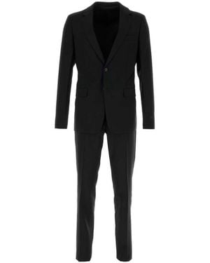 Prada Black Wool Blend Suit