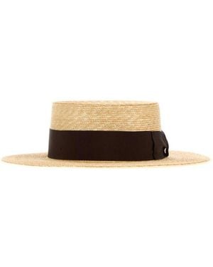 Borsalino Magiostrina Boater Hat - Natural