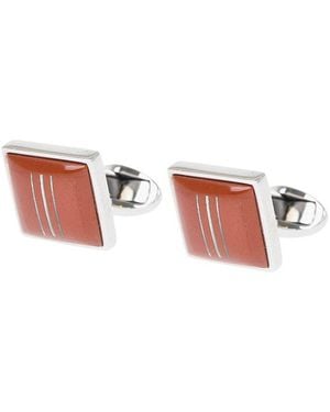 Corneliani Enamelled Cufflinks - White
