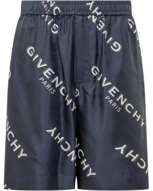 Givenchy Logo Shorts - Blue