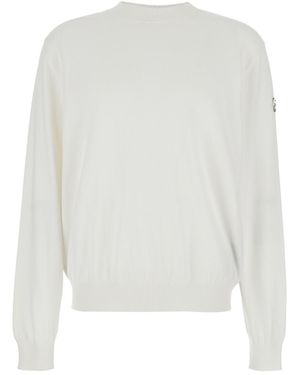 Moncler Crew Neck Sweater - White