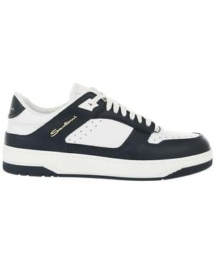 Santoni Color Block Sneakers - Blue