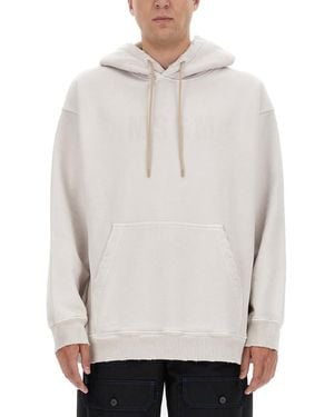 MSGM Solid Hoodie - White