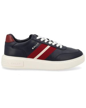 Bally Colour Block Trainers - White
