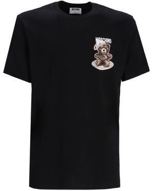 Moschino Crewneck Graphic T-Shirt - Black