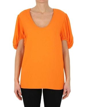Stella McCartney Round Neck Top - Orange