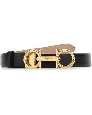 Ferragamo Solid Reversible Belt - Black