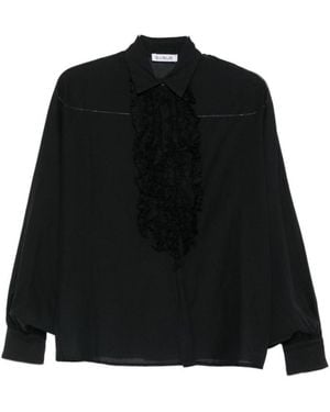 SOSUE Relaxed Embellished Shirt - Black