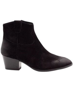 Ash Suede Boots - Black