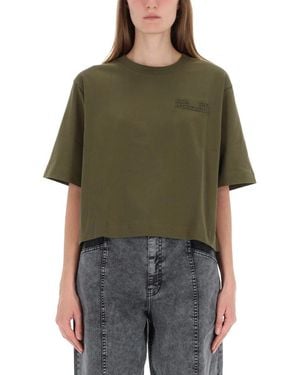 Baum und Pferdgarten Logo Crew Neck T-Shirt - Green
