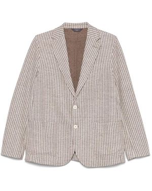 Circolo 1901 Cotton And Linen Blend Blazer - Gray