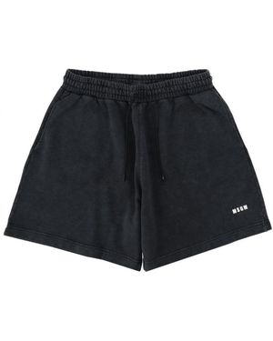 MSGM Logo Shorts - Black