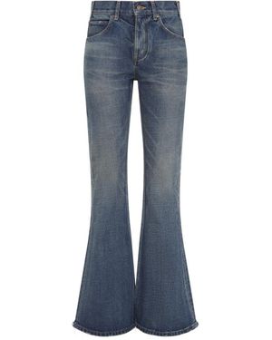 CELINE ミドルライズ フランソワーズ ジーンズ ストレート Francoise jeans in raw wash denim - RINSED | CELINE