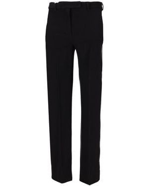 Max Mara Slim Flat Front Pants - Black