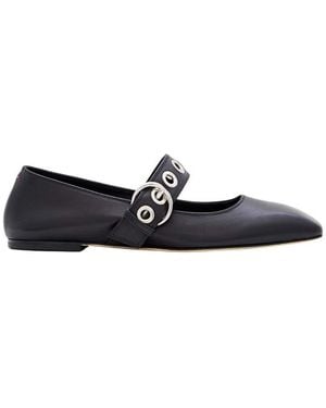 Aeyde Leather Ballet Flats - Black