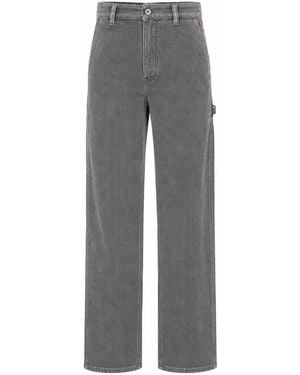 Miu Miu Straight Mid Rise Jeans - Gray