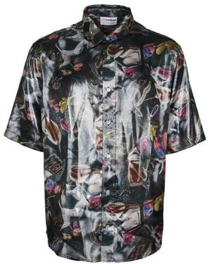 Acne Studios Regular Graphic Shirt - Black