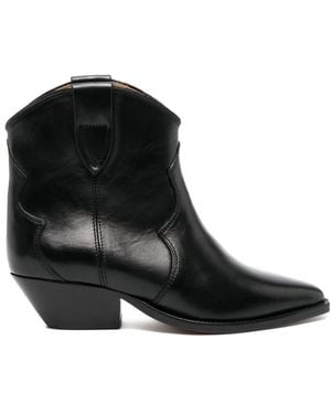 Isabel Marant Dewina Leather Bootie - Black