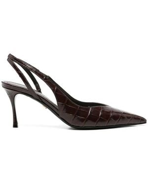 Ferragamo Textured Pumps - Black