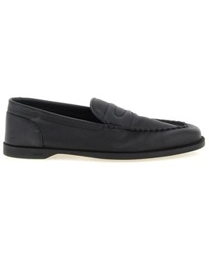 John Lobb Textured Pace Loafers - Black