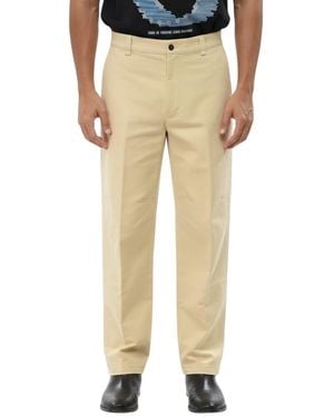 Lanvin Flat Front Pants - Natural